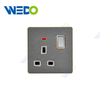 ULTRA THIN 1Gang 1Way Switch Socket With Acrylic / Leather Different Color Different Style Fashion Design Wall Switch 