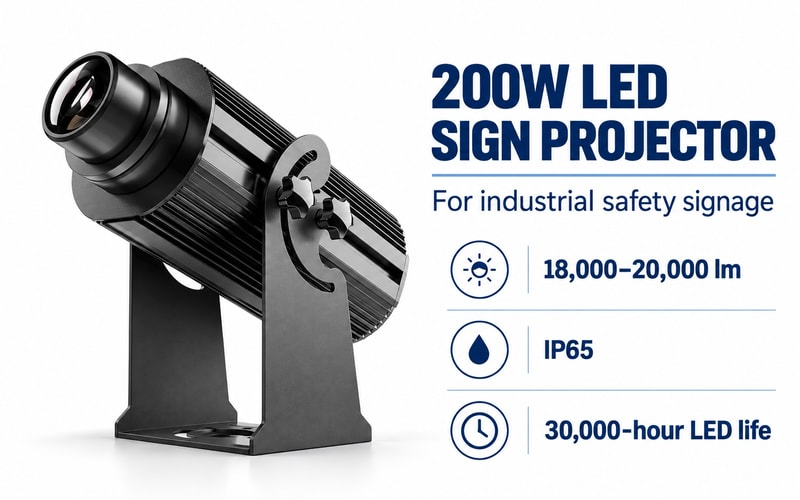 Proiector LED TOPTREE 200W pentru semnalizare industrială