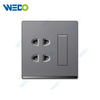 ULTRA THIN A4 Series 1 gang 2 way and 2 pin socket Different Color Different Style Fashion Design Wall Switch 