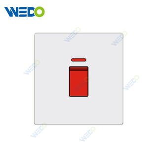ULTRA THIN A5 SERIES 20A switch with neon PC Materical Different Color Home Socket curved frame smooth texture 