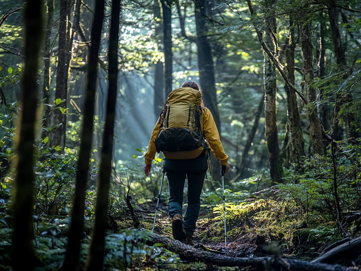 Albatross outdoor gear used during a camping trip in the wilderness