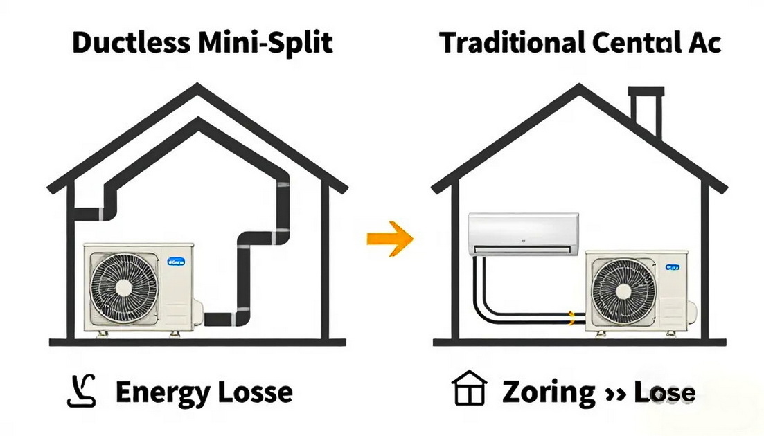 Comparaison Mini Split Vs Central AC