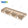 Triple 86 Size GN Style White ABS Material Waterproof Box