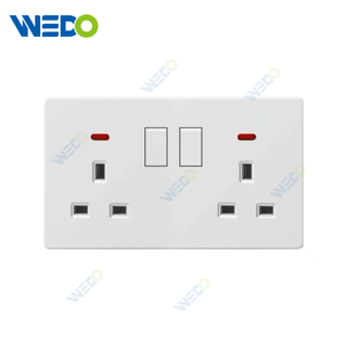 PC Double 13A Switch Socket/+2USB Switch Socket for Home
