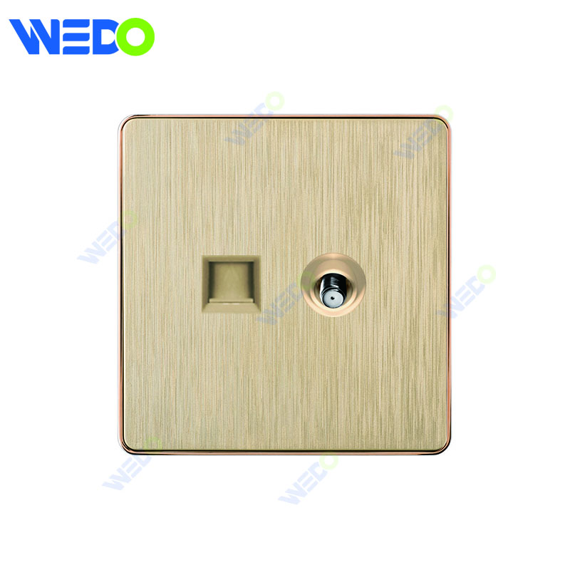 C72 China SATELLITE Electric Push Button Light Wall Switch Many Colors White Silver Gold with Chrome