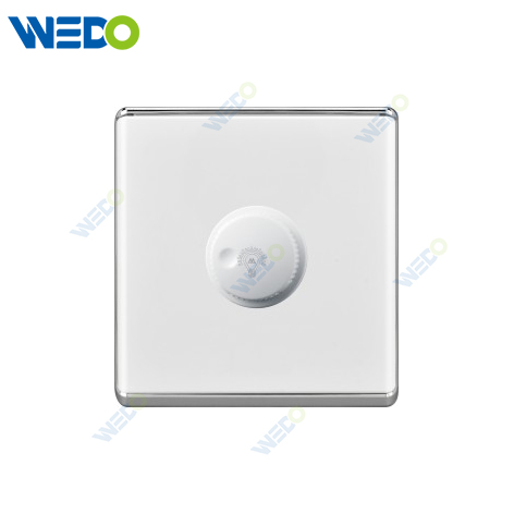 S2-W Home Fan Dimmer / Light Dimmer 300W/500W/1000W/1500W Switch 16A 250V Light Electric Wall Switch Socket 86*86cm PC Material with Chrome Frame