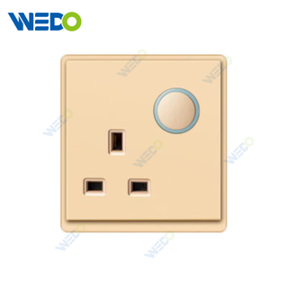 New Design PC 13A Switched Socket Reset Wall Switch Socket 86*86 mm For Home 