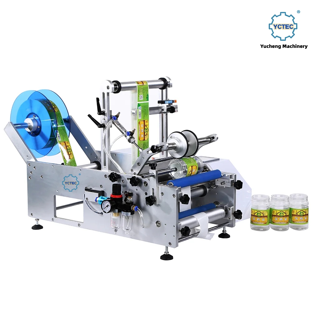 YCT-20 ម៉ាស៊ីនដាក់ស្លាកដបមូលពាក់កណ្តាលស្វ័យប្រវត្តិ .jpg
