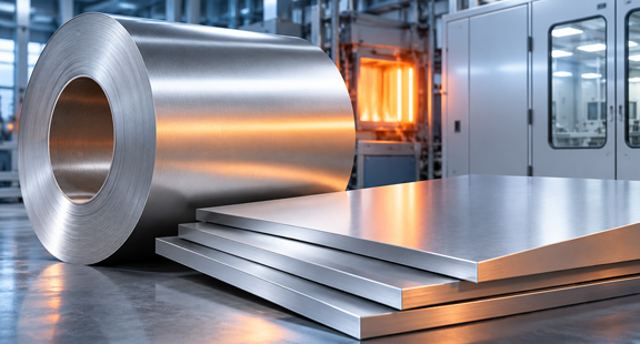 Flame-performance coated aluminum