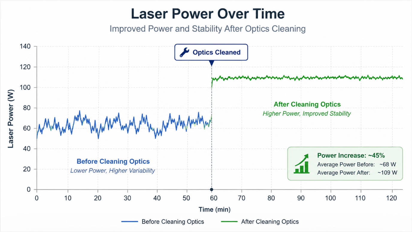 Estabilidade de energia do laser ap&oacute;s limpeza.jpg
