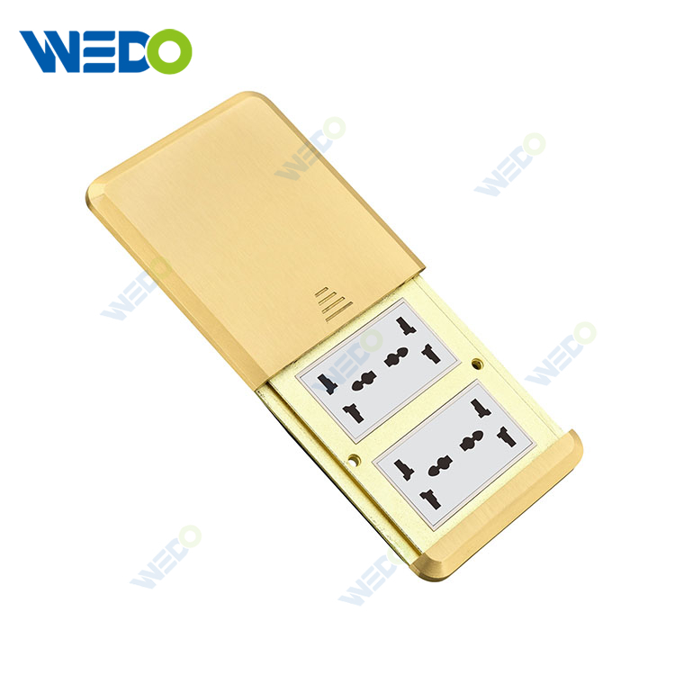 Factory Promotion Electric Single Sliding Brass Floor Socket