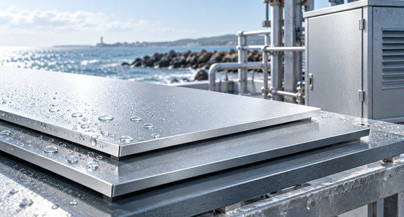 Salt-resistant coated aluminum