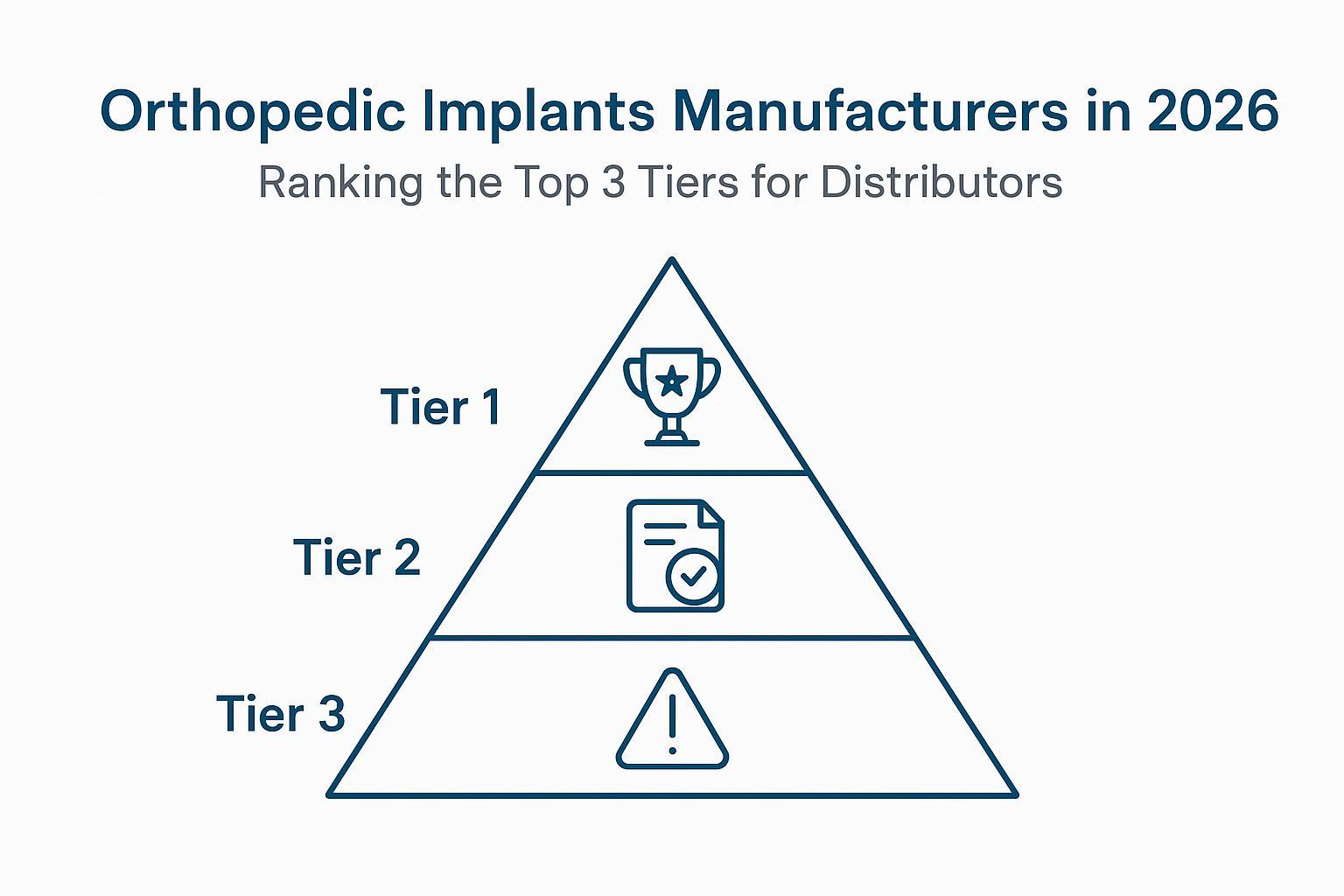 Inplante ortopedikoen fabrikatzaileak 2026an: banatzaileentzako 3 maila nagusien sailkapena