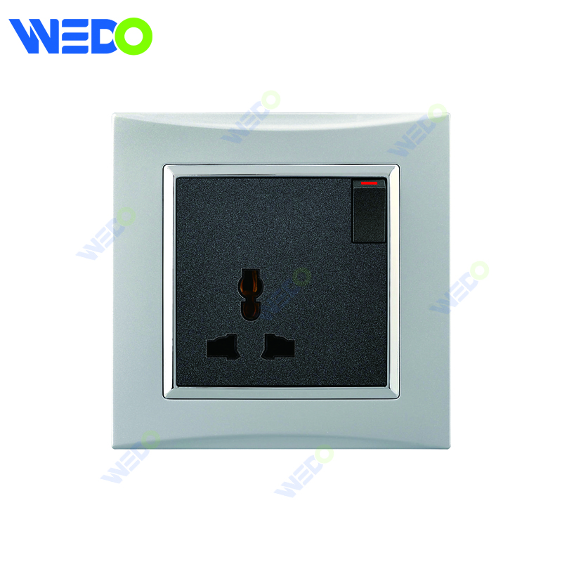 M3 Wenzhou Factory New Design Electrical Light Wall Switch And Socket IEC60669 3PIN SWITCHED SOCKET 