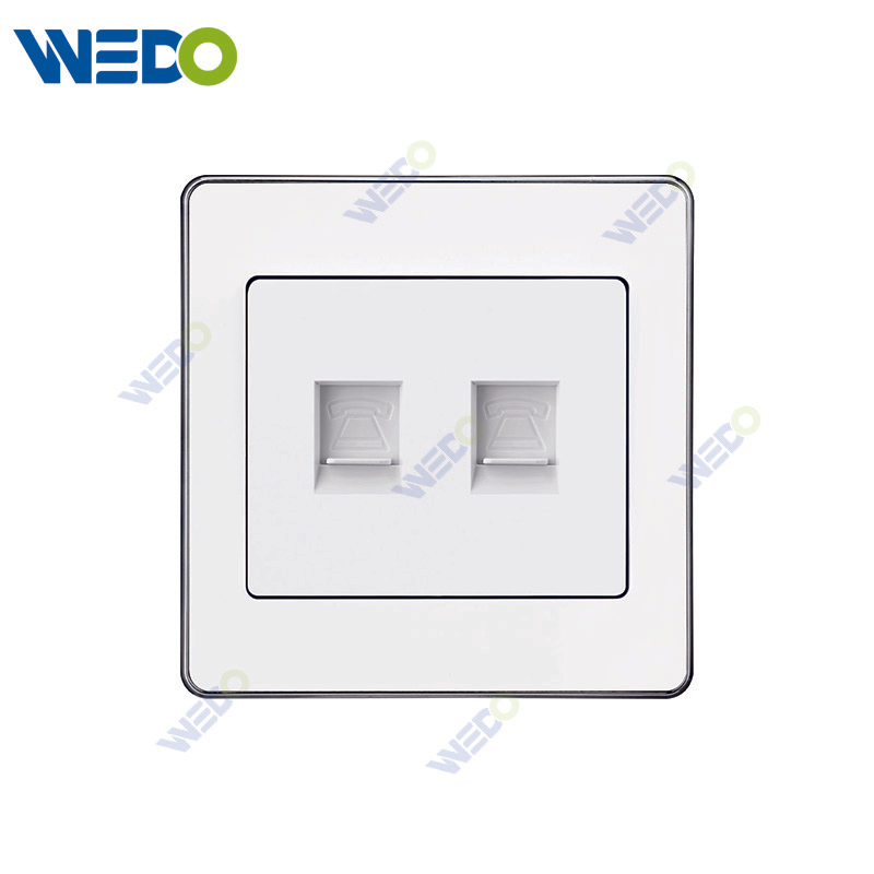 C73 TEL DOUBLE TEL DOUBLE COMPUTER SOCKET Wall Switch Switch Wall Switch Socket Factory Simple Atmosphere Made In China 4 Gang 4 Wire 