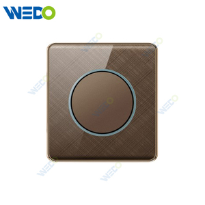 K2-b Series 1G 16A 250V Light Electric Wall Switch Socket PC Material with Chrome Frame Home Switches