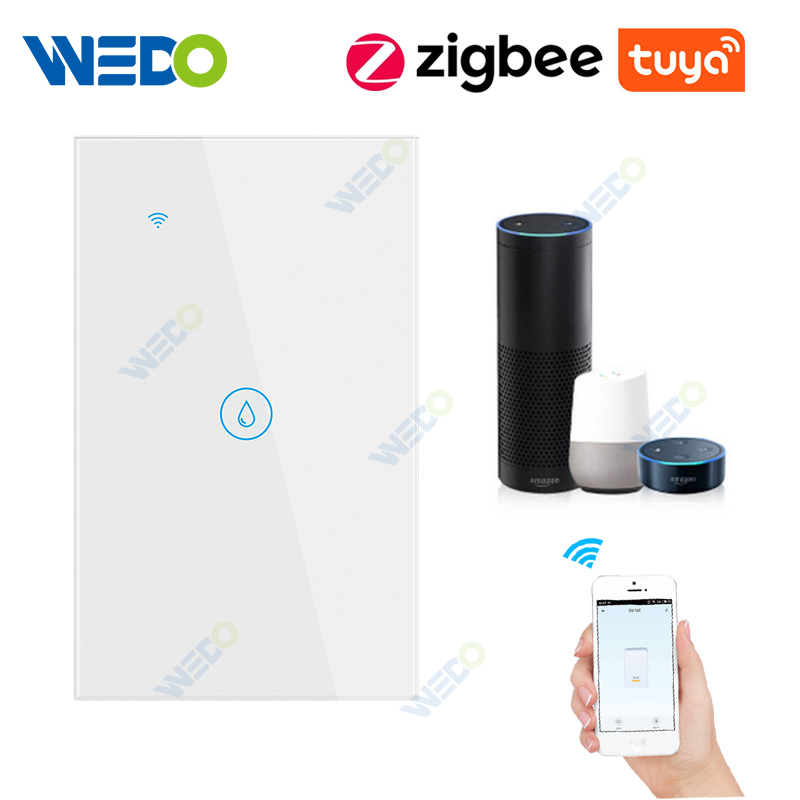 Zigbee Water Heater 20A Support Tuya Damp Prood Bluetooth Wifi High-grade Aluminium Frame Smart Touch Switch