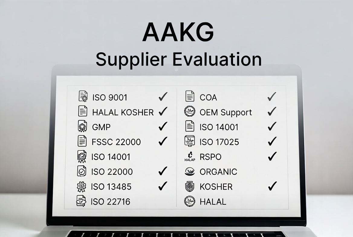 AAKG 공급업체 평가 체크리스트