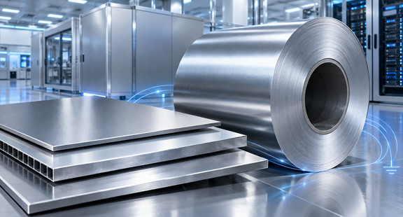 Anti-static and conductive coated aluminum
