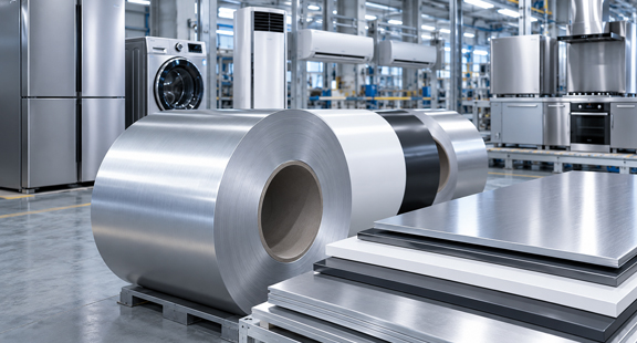 Coated aluminum for home appliances