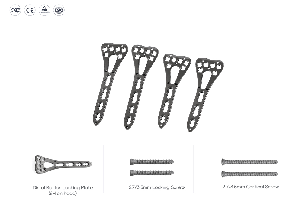 Sterilized Distal Radius Volar Locking Plate 6 ຮູຢູ່ຫົວ