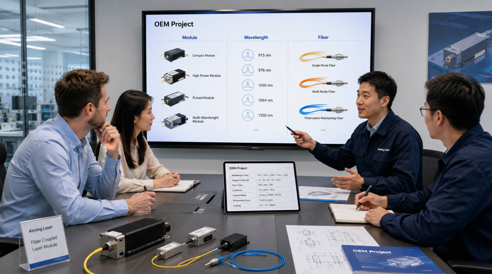 照準レーザーとの OEM 協力