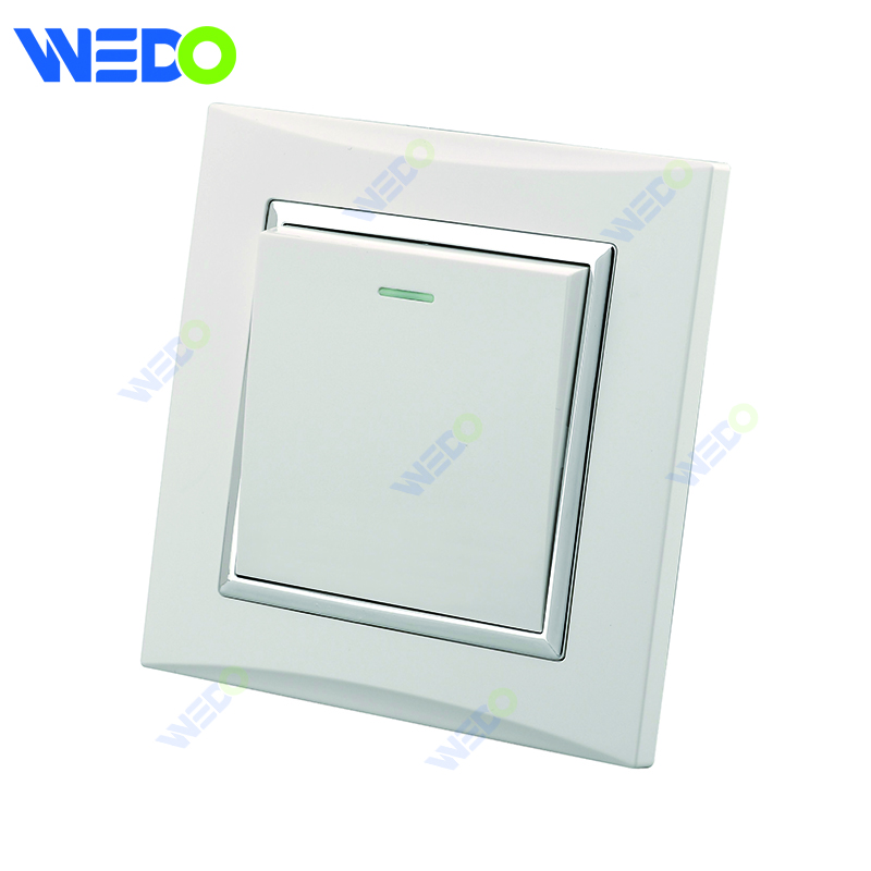 M3 Wenzhou Factory New Design Electrical Light Wall Switch And Socket IEC60669 1 Gang 1 Way 1 Gang 2 Way 1 Gang 4way