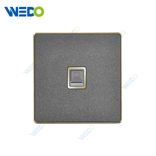ULTRA THIN A1Series Tel /Computer socket Acrylic / Leather Different Color Different Style Fashion Design Wall Switch 