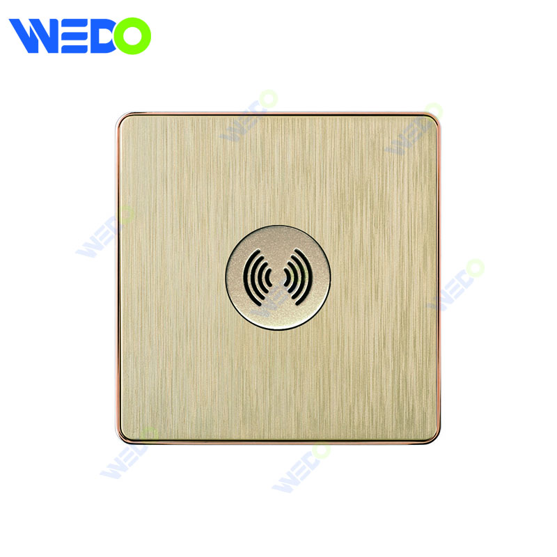 C72 China VOICE CONTROL Electric Push Button Light Wall Switch Many Colors White Silver Gold with Chrome