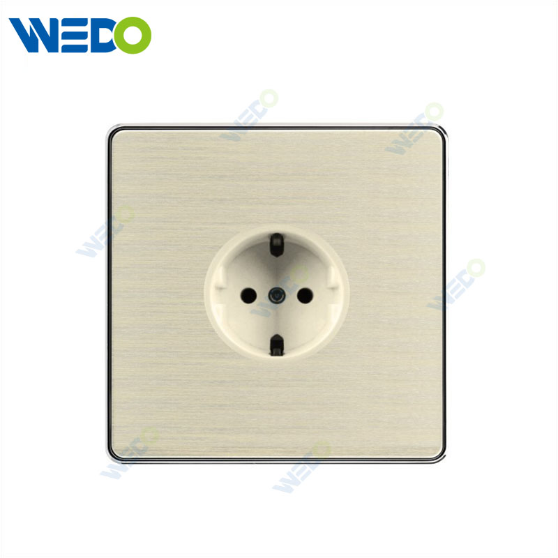 C90 Wenzhou Factory New Design Acrylic Home Lighting Electrical Wall Switches PC Material Cover with IEC Report SASO Europe Socket 