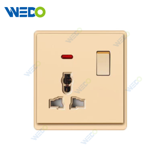 New Design PC MF Switched Socket Wall Switch Socket 86*86 mm For Home