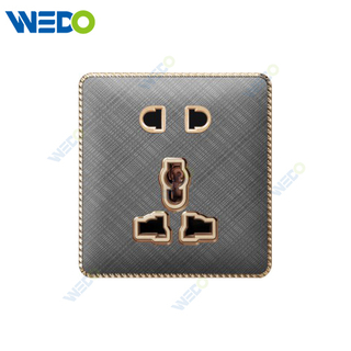 T3 Home Switches 5 Pin Switched Socket 250V Light Electric Wall Switch Socket 86*86cm Acrylic Pattern with Lace
