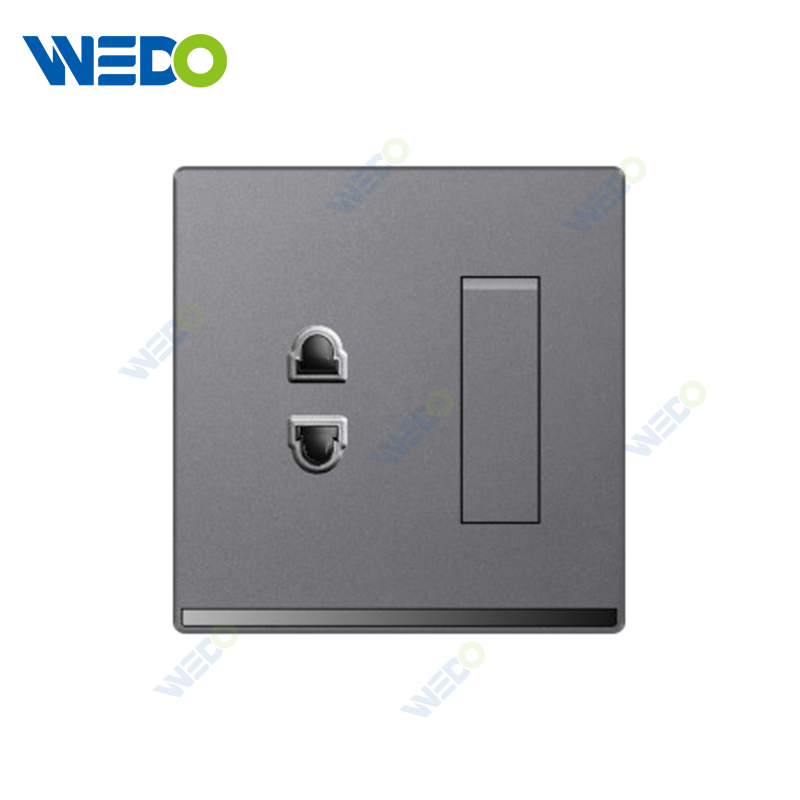 ULTRA THIN A4 Series 1 gang 1way switch and 2 gang 2 pin socket Different Color Different Style Fashion Design Wall Switch 