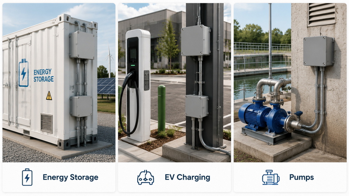 4Aplicaciones de cajas de conexiones industriales para exteriores