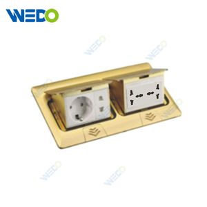 Double Pole G80 Europe Standards Socket with MF6 Pin Module Floor Socket