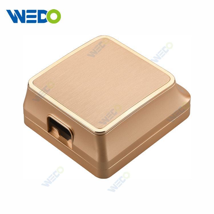Wenzhou Manufacture Rose Brushed Gold Color Waterproof Box with Chromed Gold Ring DY Style ABS New Material