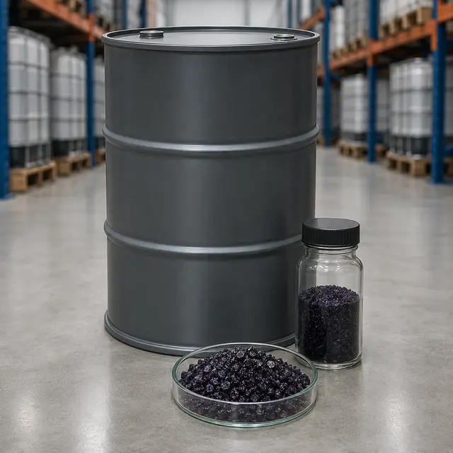 Industrial potassium permanganate crystals at chemical drum sa bodega