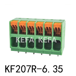KF207R-6.35 Spring type terminal block